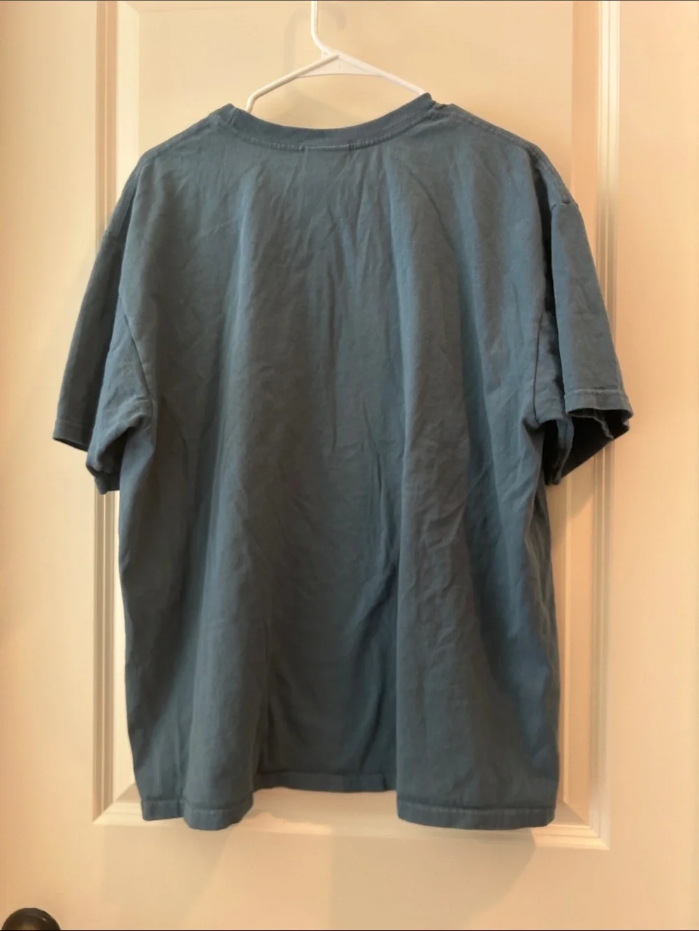 Nike Vintage 2007 Men's Embroidered Logo Short Sleeve Crew T-Shirt L Dusty Blue